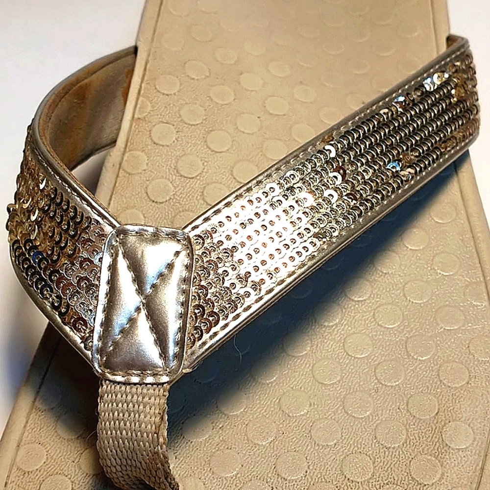 Vionic Tide Sequined Toe Post Flip Flops - image 6